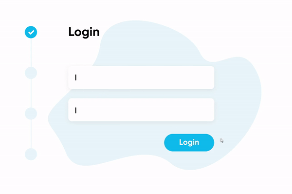 Animated preview of the IEE login screen showing email and password fields and a Login button